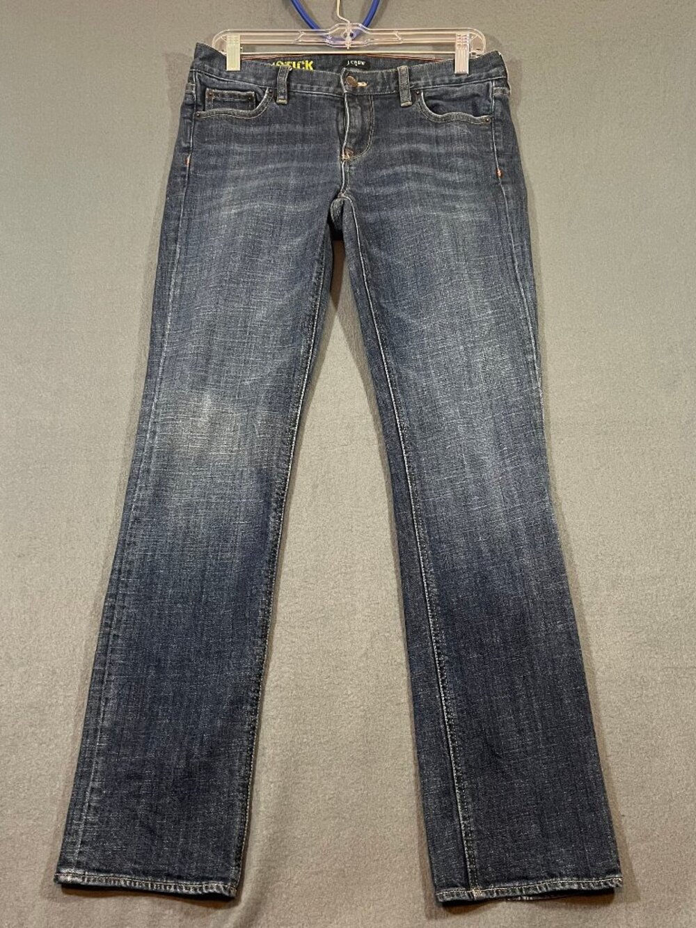 J Crew Matchstick Jeans Womens 28/29 Blue Stretch Denim Straight Fit 30/31x31?